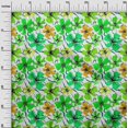 thumbnail image 3 of oneOone Georgette Viscose Green Fabric Floral Sewing Craft Projects Fabric Prints By Yard 42 Inch Wide, 3 of 4