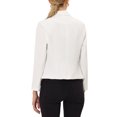 thumbnail image 3 of INSPIRE CHIC Women's Blazer Open Front Wear-to-Work Summer Crop Suit Jacket XS White-Solid, 3 of 6