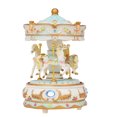 thumbnail image 1 of Mistaha Mini Carousel Clockwork Music Box Colorful LED Merry-go-round Musical Box Gift for Girlfriend Kids, 1 of 8