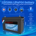 thumbnail image 2 of KEPWORTH Lithium Battery 12V 100Ah LiFePO4 Batteries with 100A BMS, Deep Cycle Rechargeable Lithium Iron Phosphate Battery, for Solar, Marine, Trolling Motor, 2 of 7