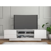 Nexera Marble 72 inch TV Stand, White