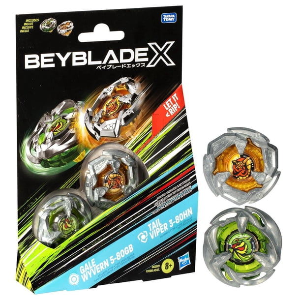 Gaulla Craft x AKASHI BRAND 激レア3点セット Beyblade X Gale Wyvern 5-80GB and Tail Viper 3-80HN Top Dual Pack
