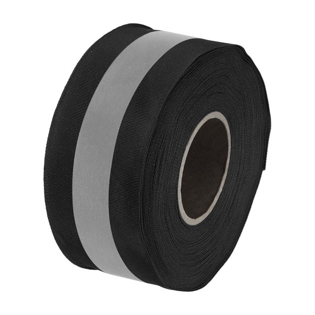 Unique Bargains Bande Réfléchissante, 2'x 50 Pieds Bande Réfléchissante pour Vêtements, Noir