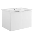 thumbnail image 1 of Maybelle Meuble-Lavabo de Salle de Bain Mural 24 Pouces, 1 of 4