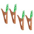 thumbnail image 4 of 4pcs Beach Towel Clips Chair Holders Portable Coconuts Tree Shaped Towel Holders for Holiday Pool, 4 of 9