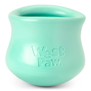 WEST PAW Zogoflex Limited Edition Toppl Treat Dispensing Dog Toy Puzzle - Interactive Chew Toys for Dogs - Dog Toy for Moderate Chewers Fetch Catch - Holds Kibble Treats Large 4"" Mint