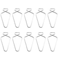 thumbnail image 1 of 10 Pieces Ceiling Tile Hooks Stainless Steel Easy installtion Simple Design without Deformation Hanging Sign Home Organization Ceiling F7, 1 of 6