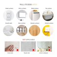thumbnail image 3 of Romantic Flowers Wall Sticker for Bathroom Toilet Seats Fridge Cupboard Decal, 3 of 9