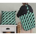 thumbnail image 5 of Soimoi Green Poly Georgette Fabric Diagonal Stripe Print Fabric by Yard 52 Inch Wide, 5 of 5
