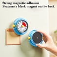 thumbnail image 4 of Kitchen Mechanical Timer, Metal Wind up 60 Minute Countdown Tool, Magnet Back 8X8X4Cm in Multicolors for Cooking Study Office, 4 of 7