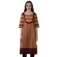 thumbnail image 1 of Moomaya Kurti Droite de Designer pour Femmes Tunique Indienne Imprimée Haut Long Kurta, 1 of 6