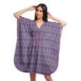thumbnail image 1 of Moomaya Robe Courte de Caftan de Plage, Robe de Couverture Imprimée, Kaftan pour Femmes, Tenue de Plage, Couverture, 1 of 4
