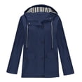 thumbnail image 1 of MeetoTime Manteau de Pluie Imperméable pour Femme Mi-Long à Capuche Coupe-Vent Extérieur Randonnée Imperméable Tailles Régulières et Plus, 1 of 5