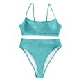 thumbnail image 4 of Womens High Waisted Swimsuits Bottom Padded Bathing Suits Bikini Sets Top Two Piece Swimwear Swimwears Tankinis Set L, 4 of 5