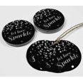 thumbnail image 4 of Inkdotpot Pack Of 100 Real Silver Foil Paper Tags Let Love Sparkle Wedding Favor Hang Tags, 4 of 6