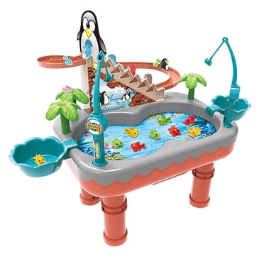 Fishing Table Kids Sand Water Table Toys for Toddlers, Outdoor Sand And Water Play Table Toys for Toddlers Kids, Water Sensory Activity Tables Beach Toys for outside Backyard for Toddlers