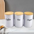 thumbnail image 3 of Binwennn 3 Pieces Coffee Tea Container Set Metal Vintage Kitchen Jar Set With Airtight Lids Food Storage Container Jars For Kitchen Countertops Farmhouse Kitchen Home Small Containers Pantry for, 3 of 3