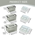 thumbnail image 3 of SuChun Produce Storage Storage Box Transparent Kit Storage Items Storage Transparent Multi Compartment Storage Box For Items Household Large Capacity Storage Box, 3 of 6