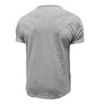 thumbnail image 4 of Dvkptbk Homme Manches Courtes Uni Décontracté Mode Col Rond Chandail Boutons T-Shirt Blouse, 4 of 4