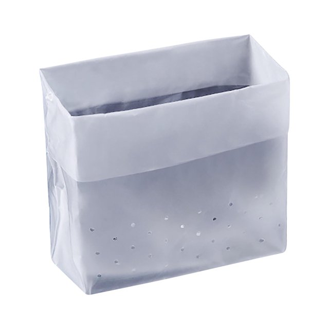 CEHVOM Disposable Self-supporting Drainage Bag Garbage Bag designed for household sink use. Made of durable polyethylene, this bag features upgraded perforating technology for smooth drainage and is suitable for dry and wet separation. The image shows a single bag with a self-supporting structure and perforations at the bottom for efficient drainage. Each package contains 30 disposable bags.