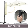 thumbnail image 4 of Outsunny Parasol de Patio Offset 8,5 Pi Rotation à 360° Cantilever Parasol Beige, 4 of 10