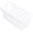 White, variant on No Drill Wall Mounted Wire Baskets, Heavy Duty Metal Storage Rack with Adhesive Backing, Space Saving Kitchen Organization for Pantry Spices Towels Supplies, White