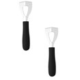 thumbnail image 1 of Oleegame 2PC Tin Foil Roll Creative Stainless Steel Butter Cutter Stainless Steel Cheese Cheese Four Corner Slicer Scraper Butter Cutter Black, 1 of 4