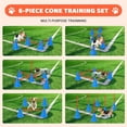 thumbnail image 4 of Yiwa Dog Agility Hurdle Cone Set, Dog Agility Training Equipment with 12 Agility Cones 6 Agility Rods 2 Rod Buckles, Dog Agility Course Set Puppy Obstacle Course Jump with Storage Bag for Outdoor, 4 of 5