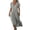 14-gray summer dresses for women, variant on UPPADA Women's Summer Plus Size Dress Cotton Linen Flowy Maxi Dress Short Sleeve Casual Sundress V Neck Waist Wrap Dresses Flowy Beach Dress,Robe Elegante Pour Femme Chic Brown,XXL