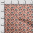 thumbnail image 1 of oneOone Cotton Poplin Fabric Leaves & Floral Block Print Fabric BTY 56 Inch Wide, 1 of 4