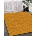 thumbnail image 3 of Ahgly Company Tapis d'Intérieur Lavable à la Machine, Carré, Transitionnel, Orange Rouge Orange, Tapis de Zone, 5 Pieds Carré, 3 of 7