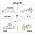 thumbnail image 3 of 2Mx25mm Ratchet Belt Strapping Cargo Webbing Cargo Straps Zinc Iron Buckle, 3 of 9