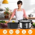 thumbnail image 4 of 3Pcs Slow Cooker Divider Liner for 6QT Pot Leakproof Slow Cooker Divider Insert Reusable Silicone Slow Cooker Divider Heat Resistant Cooker Liner Insert Dishwasher Safe for Home Cooking 2, 4 of 11