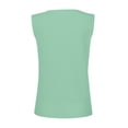 thumbnail image 5 of Timegard Tank Tops for Women Ribbed Deep V-Neck Button Slim Casual Sleeveless Shirts Basic Cami Top, 5 of 5