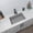 Black, variant on Stylish Dual Mount 32" White Composite Granite Single Bowl Kitchen Sink with 4 accs S-832WH