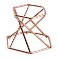 thumbnail image 1 of Chevalet Hexagonal Présentoir de Gemmes Décor Minéral Hexagone Rose Doré, 1 of 8