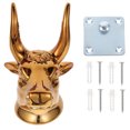 thumbnail image 4 of 1 Set Creative Bull Head Ukulele Hook Wall Mounted Guitar Hanger (Golden), 4 of 8