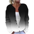 thumbnail image 2 of LOVZFMLL Cardigan for Women Ladies' Casual Printed Knitted Cardigan With Button Up Jacket And Top, 2 of 5