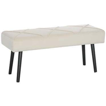 HOMCOM Banc de Bout de Lit 39 Pouces, Banc d'Entrée Rembourré pour Salon
