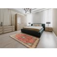 thumbnail image 4 of Ahgly Tapis Rectangulaire Intérieur Traditionnel Rouge Brique Persan, 7 Pieds x 9 Pieds, 4 of 6