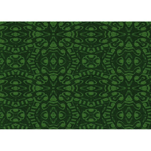 Ahgly Tapis Rectangulaire Lavable en Machine Vert Transitionnel, 2 Pieds x 5 Pieds