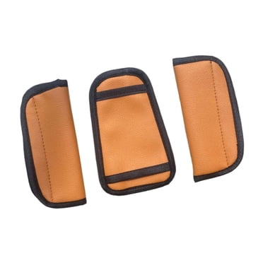 Tachiuwa Shoulder Strap Cover with Crotch Pad Seat Belt Pad for Booster Seat brown