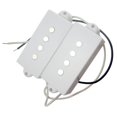 thumbnail image 4 of lionlar Electric Bass Open Humbucker Pickups Bridge Neck for 4-String Bass White, 4 of 5