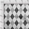 thumbnail image 2 of oneOone Velvet Dark Gray Fabric Check Argyle Craft Projects Decor Fabric Printed By The Yard 58 Inch Wide, 2 of 4