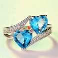 thumbnail image 2 of EGNMCR Rings Ladies Fashion Diamond Geometric Abstract Fashion Jewelry Ring Ladies, 2 of 4
