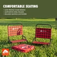 thumbnail image 4 of Ozark Trail Chairs and Blanket Combo, Red Black Checkered, Polyester, Canada Logo, 4 of 11
