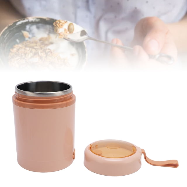 Electric Lunch Box, 600ml Portable Food Warmer Lunch Box, Insulated Food Jar Heated Soup Food Warmer for Travel Work Home Office Car Truck Men Women