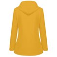 thumbnail image 2 of Aqestyerly Women Raincoat Windproof Hooded Jacket Outdoor Solid Color Lightweight Rain Jacket With Pockets, 2 of 5
