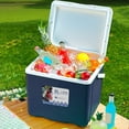 thumbnail image 2 of Portable Cooler Insulated Box Leak Proof Outdoor Hard Cooler Keeps Ice for Up to 3 Days Great for Beach Camping Tailgating Sports More, 2 of 6