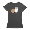 thumbnail image 1 of T-shirt Charbon pour Femmes à Motif Biscuits et Lait, 1 of 1